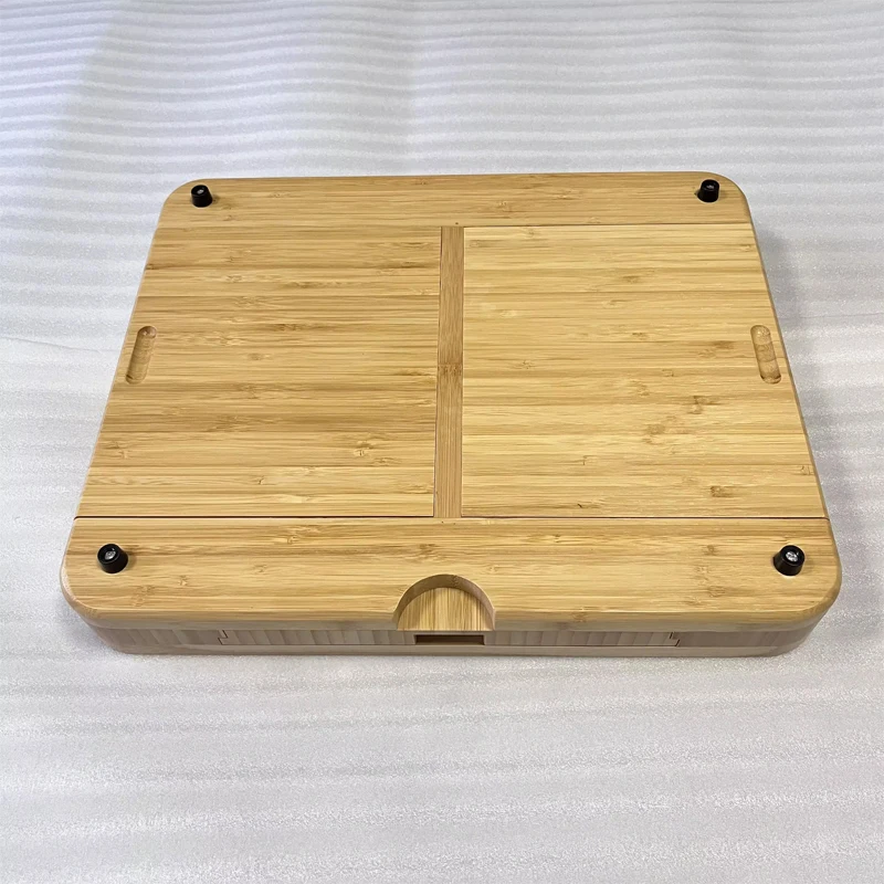 Charcuterie Board Square Wood Cheese Plate Platter Tray 3 4 Slide Out Drawers Bamboo Cheese Board With Knife Set