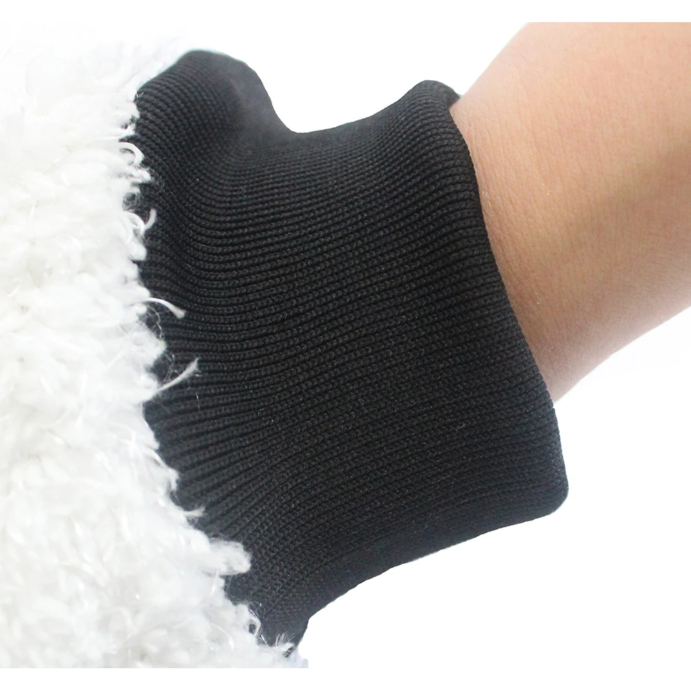 Tiikeri High Quality Sheepskin Wash Mitt Scratch Free Car