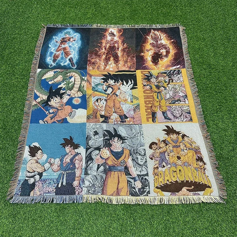 Custom High Quality Spider-Man Woven tapestry Blanket anime blanket Outdoor Picnic Blanket