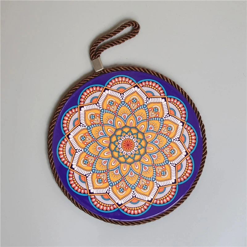 Household Heat Resistant Pot Mat Dinner Plate Trivet Mat European Table Anti-Scalding Pot Ceramic Table Mat Coaster With Cork
