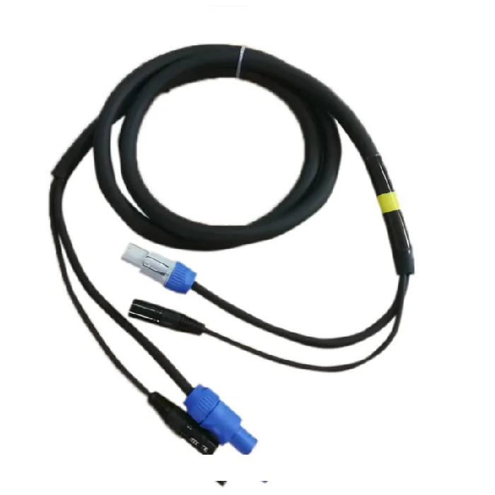 multi combi power extension cable with powercons and XLR