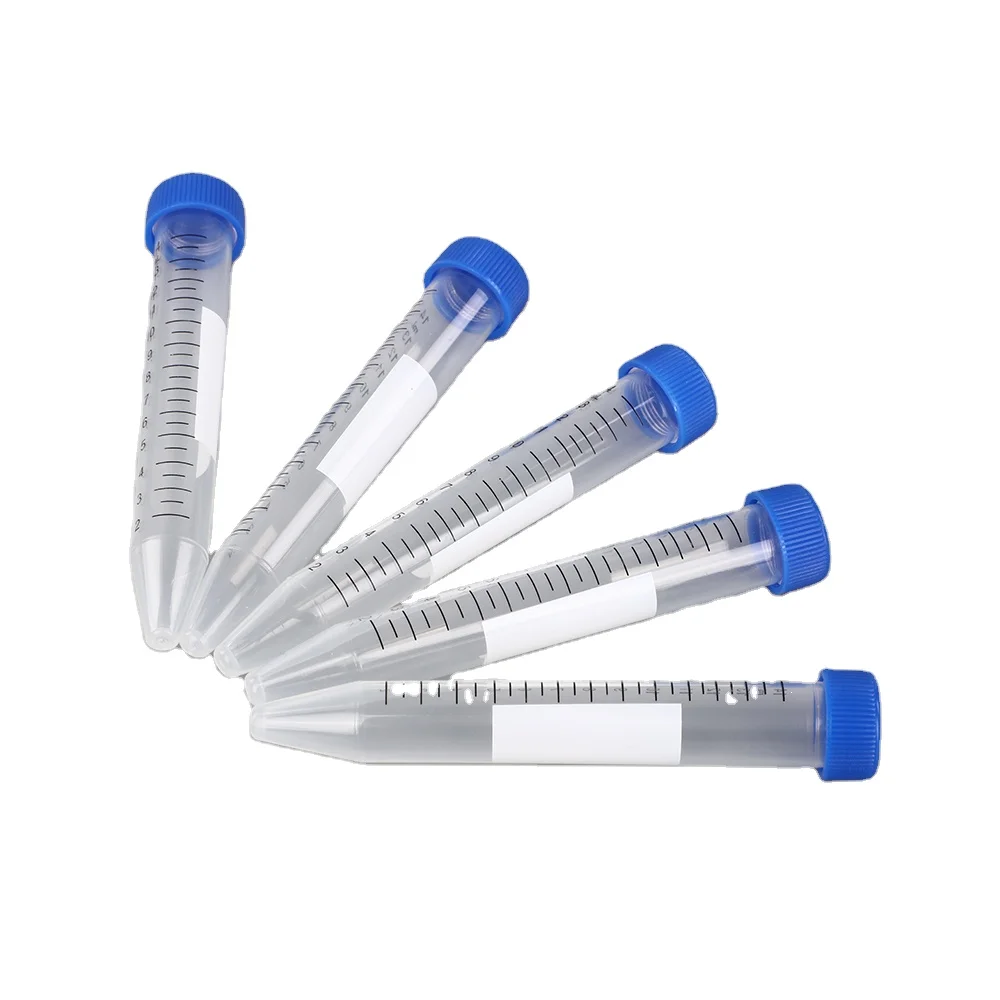 Medical Materials Disposable 15Ml Plastic Transparent Screw Hat Sterile Leak Proof Centrifuge Tube