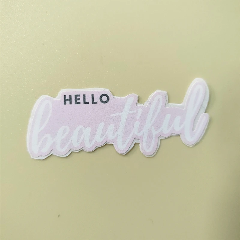 Custom logo printing personaslized die cut stickers