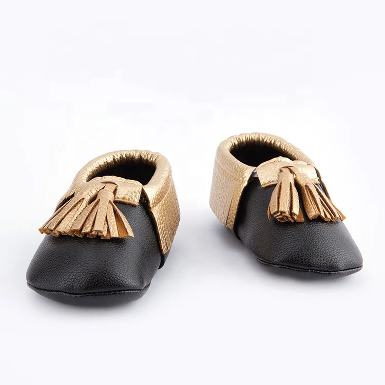 Amazon Hot sale Loafers PU First walker baby moccasins