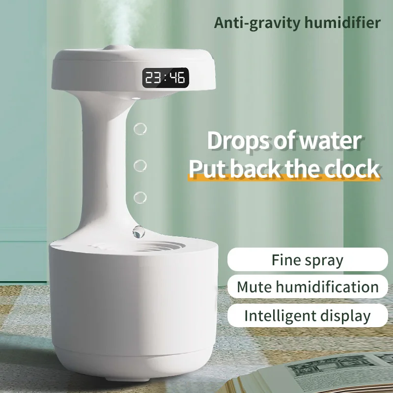 New 600ml creative ultrasonic humidifier Anti Gravity Water Drop Humidifier