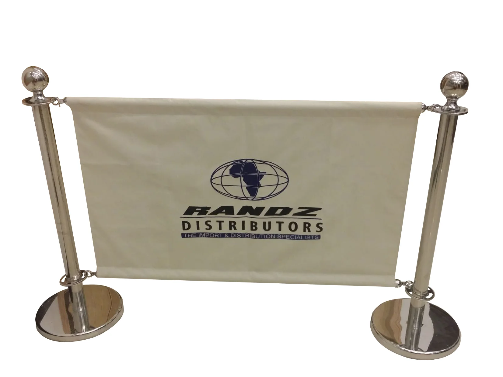 Airport Use Queue-up Control Barriers Crowd Control Stainless Steel Stanchion Post with Retractable Belt and Advertising Face