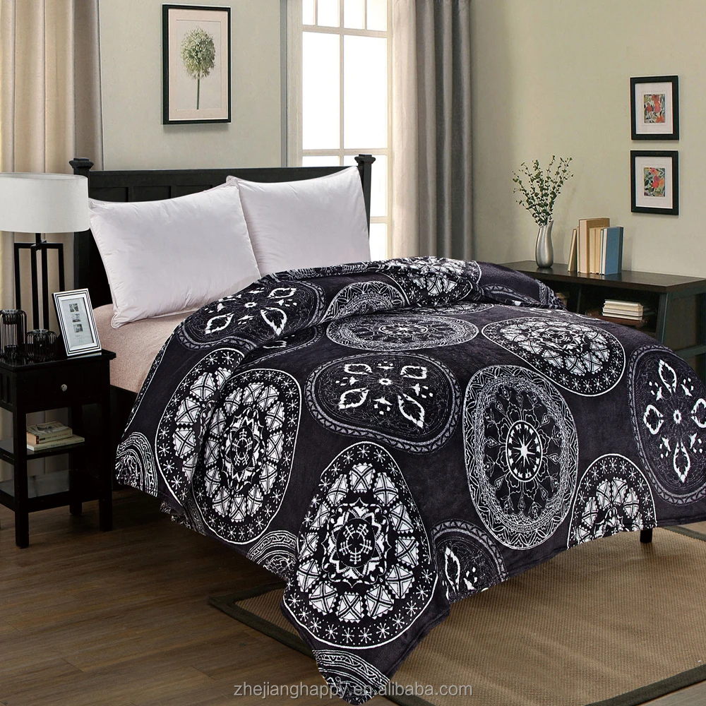 Custom Mink White Mexican Blanket Custom Printed Or Embossed Mink Blanket For Winter