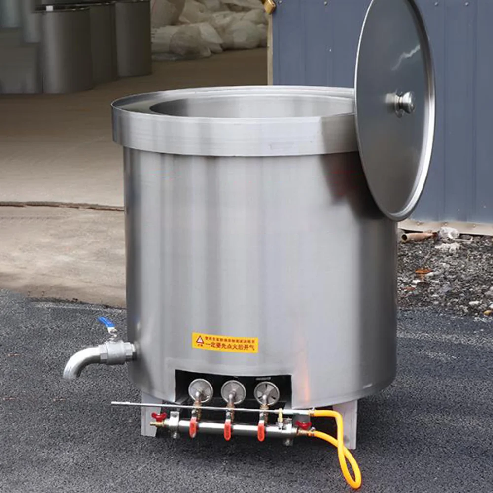
Commercial meat cooker gas soup pot high efficiency and energy saving thick stainless steel gas soup barrel 