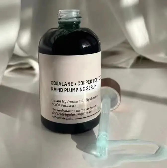 Vitamin C Rose Oil Blue Copper Peptide skin whitening serum serum dropper bottle super skin lightening serum