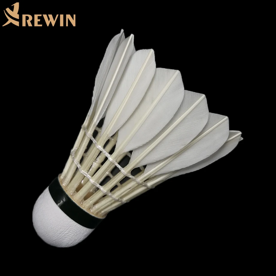 Super Quality All Round Goose Feather Badminton Shuttlecock for International Tournament