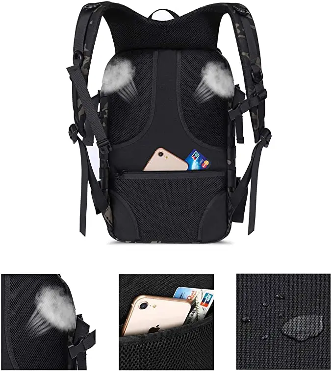 ISO9001 Certification Factory Tactical Soft Pvc Rubber Backpack Patches Tactical Backpack With Frame