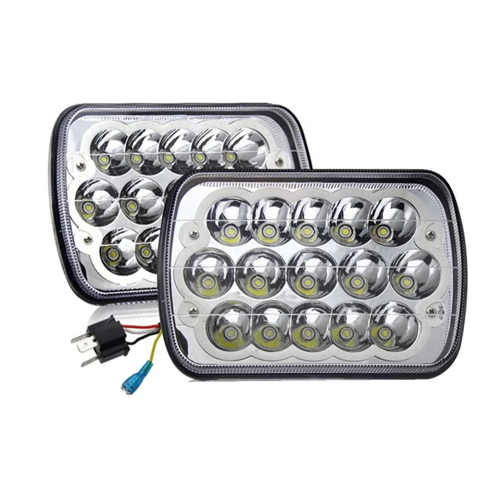 TACPRO hot sale 7x6 led headlight DRL turn signal light for fog light truck offroad led car headlight