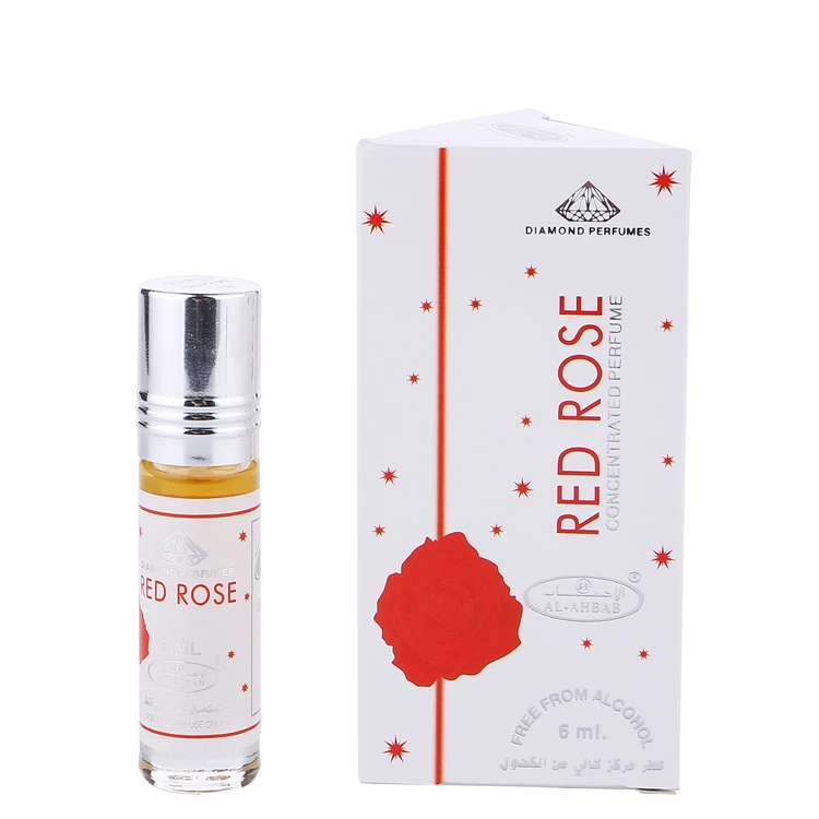 JYOLU442 Red Rose 6ml roll-on concentrated oil perfumes  mini arabic fragrances