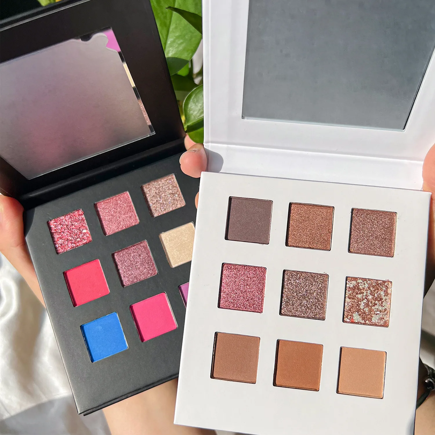 Wholesale without logo 9 colors Eyeshadow palette not to smudge neutral not off makeup matte eyeshadow