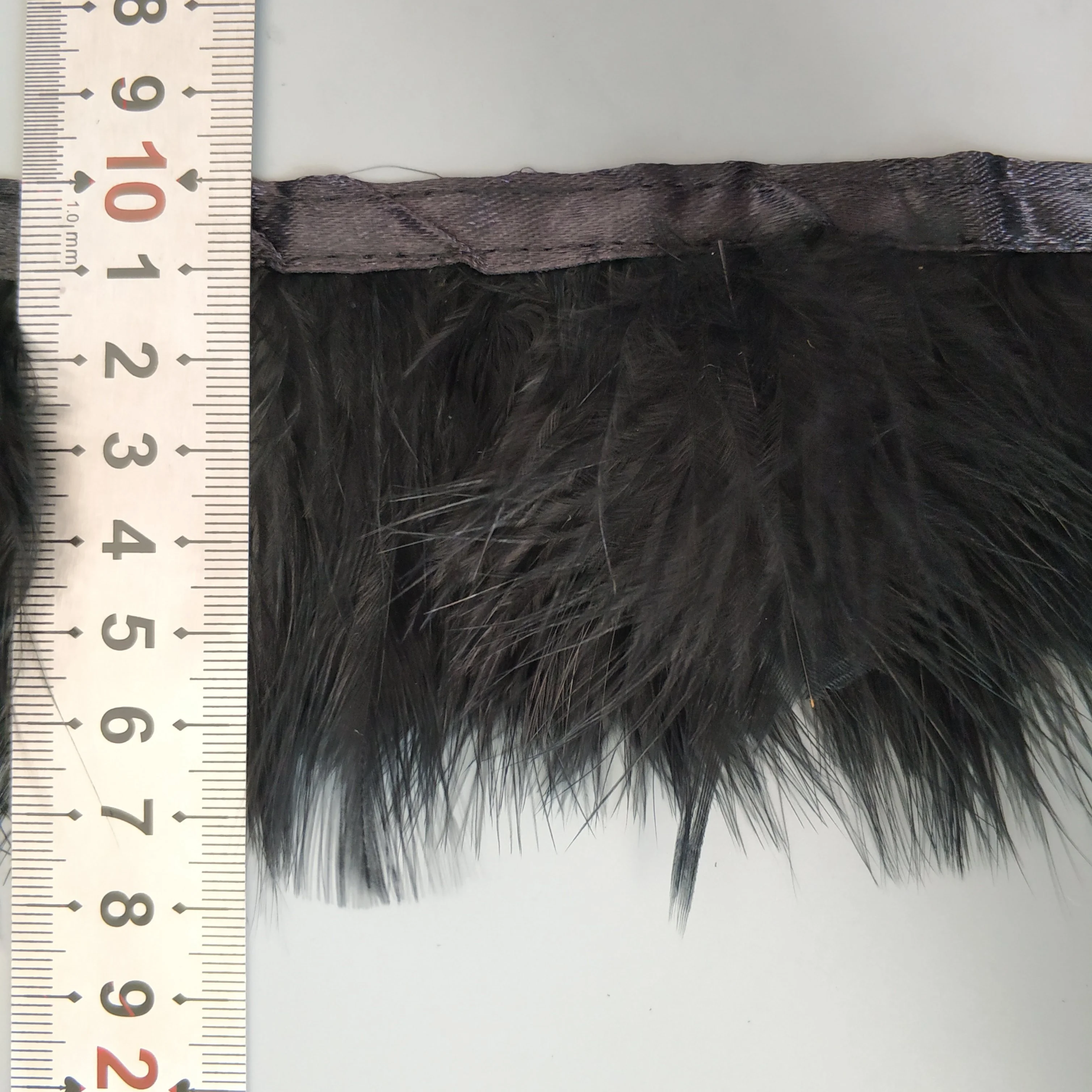 8cm black marabou turkey feather trims for clothes