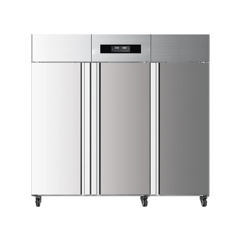 JINBEST Deluxe Deep Freezer Refrigerator Upright Refrigerator Commercial Kitchen Equipment 3 DOOR