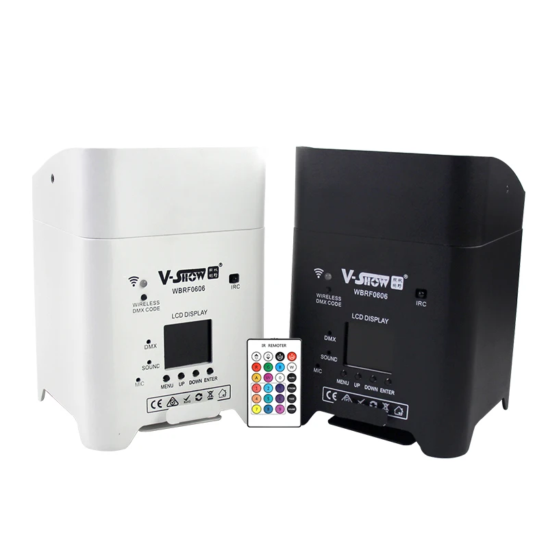 V-Show 10 шт. с чехлом для авиапутешествий Свадьба Uplight 6*18 Вт RGBWA UV 6 в 1 Светодиодная батарея Par беспроводной