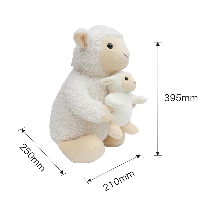 Custom Novelty Promotion Gift Cute Soft Sheep Plush Toy Kids Doll Cartoon Sheep Stuffed Animals Toys