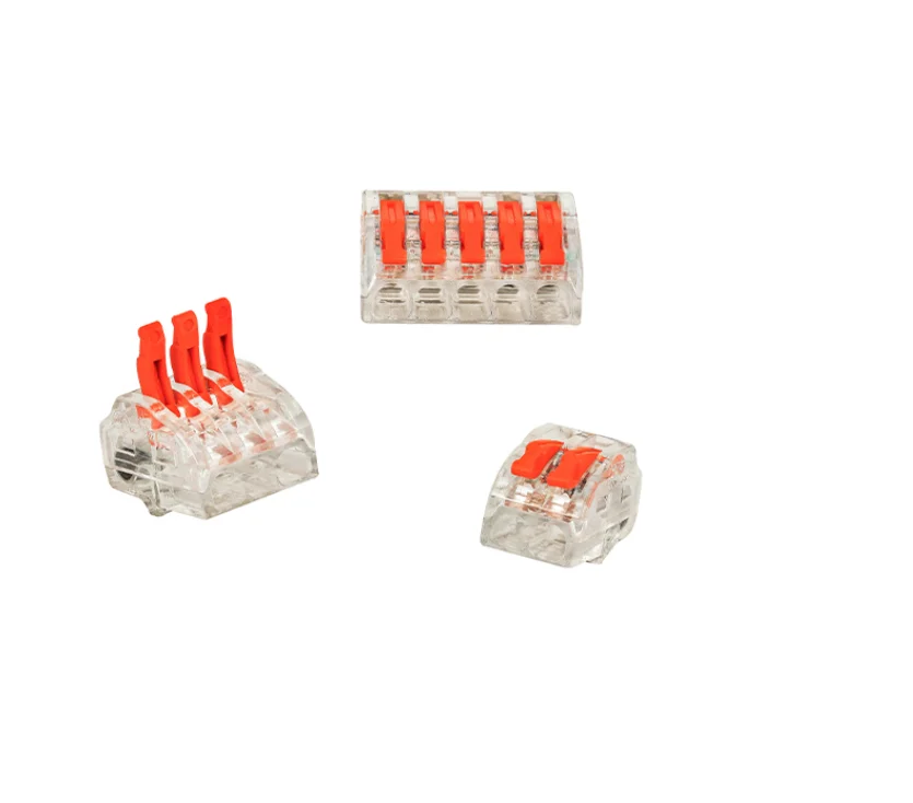 Push-in wire connector off-line connector