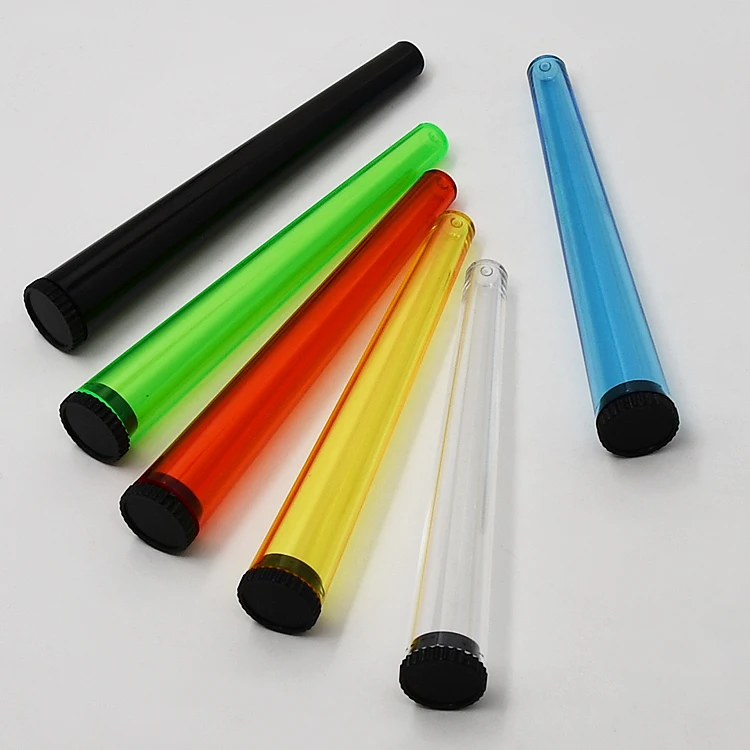 Custom 115mm Colorful Child Resistant Conical Plastic Packaging Container Plastic Cone Tube