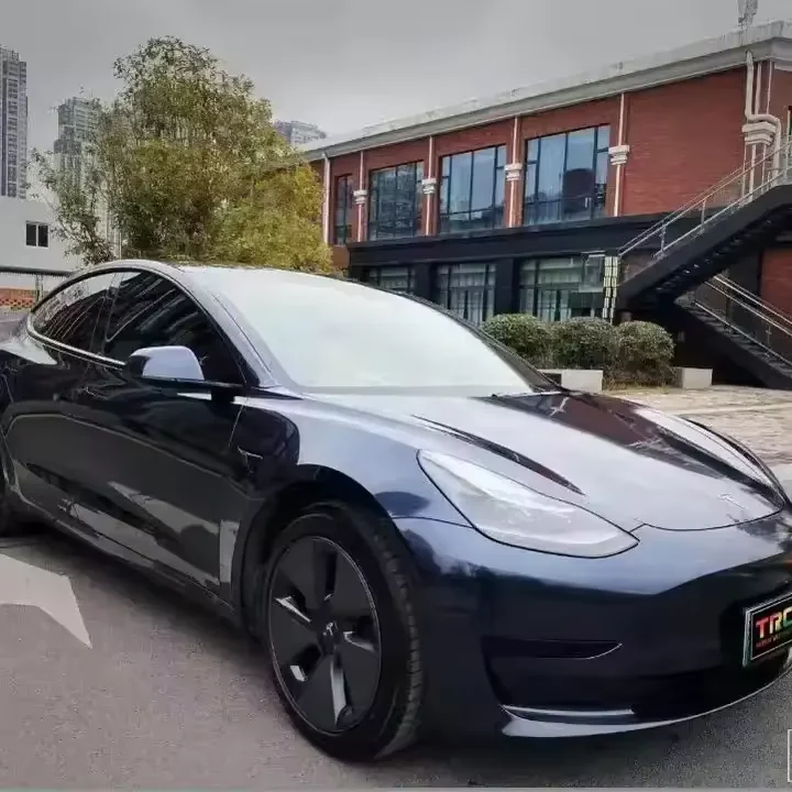 5*59ft high quality factory price Self adhesive body gloss metal dark blue car wrapped in grey blue vinyl roll film car