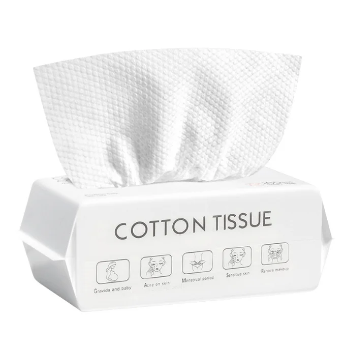 Multi-Purpose Deeply Cleansing Disposable Face Towel  Cotton tissue Facial Dry Wipes for Skin Care Make-up and face