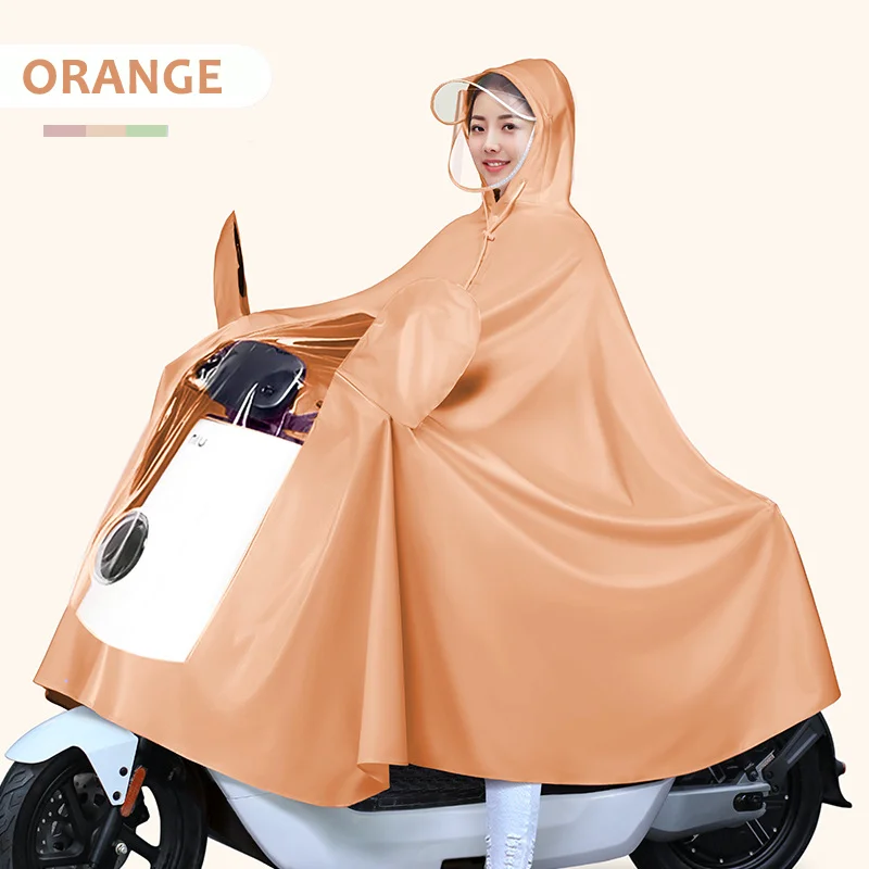 New Fashion Unisex Men Female Waterproof Quick-dry Poncho Raincoat for Electric Bike