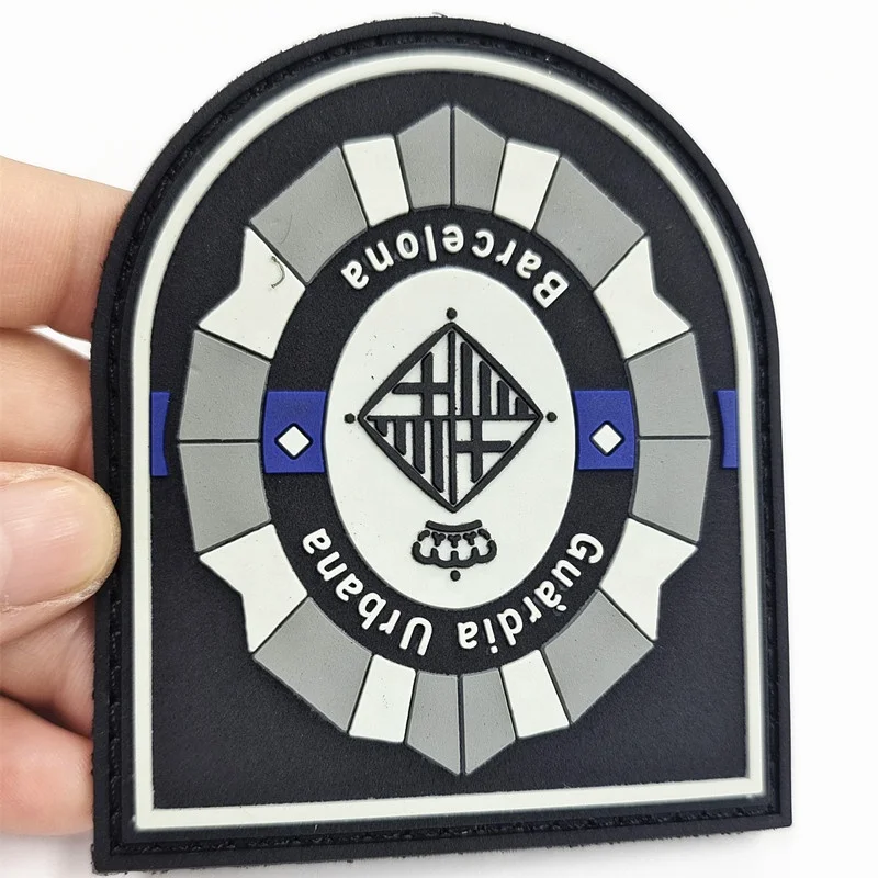 Custom Rubber Logo 3d Patches Clothes Garment Embossed Silicone Patches Tactical Soft Labels Rubber Pvc Patch