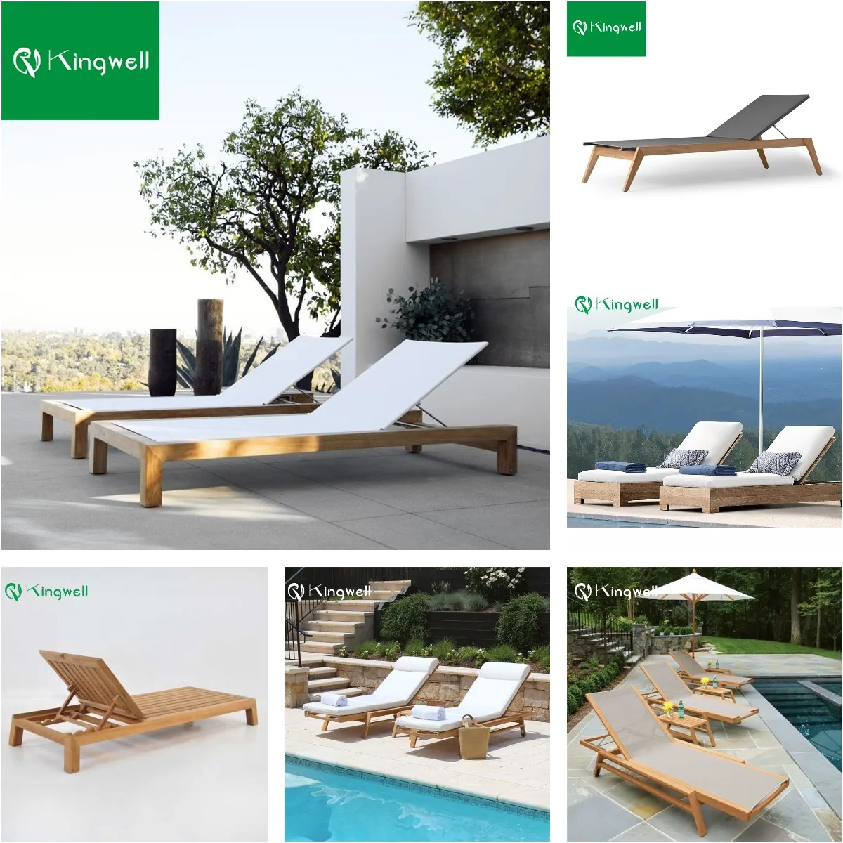 teak sun lounger