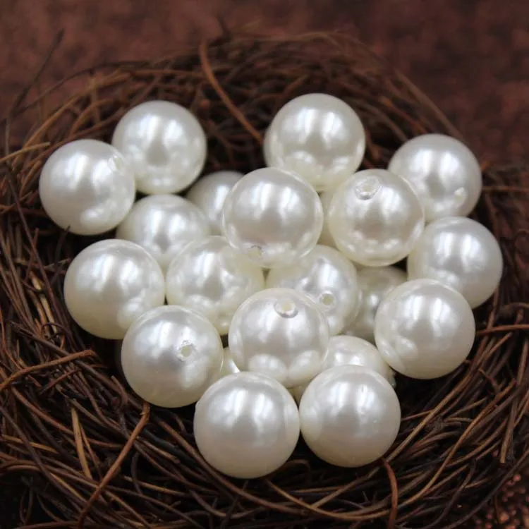 White Half Hole Shell Round Pearl 3-18MM Deep Sea Shell Bead DIY Jewelry Pearl Wholesale