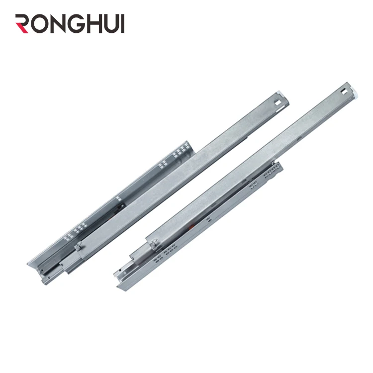 Ronghui Full Extension 3-fold Undermount Press Rebound Drawer Channel Slide Hidden Slide