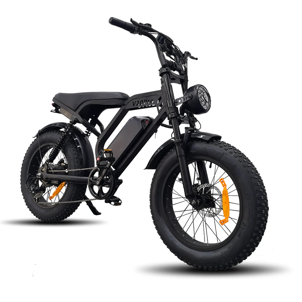 ЕС склад 48 В 500 Вт V20 PRO Электрический Fatbike гидравлический Смарт-Электронный стальной каркас fettire Bike с емкостью аккумулятора 15 мАч