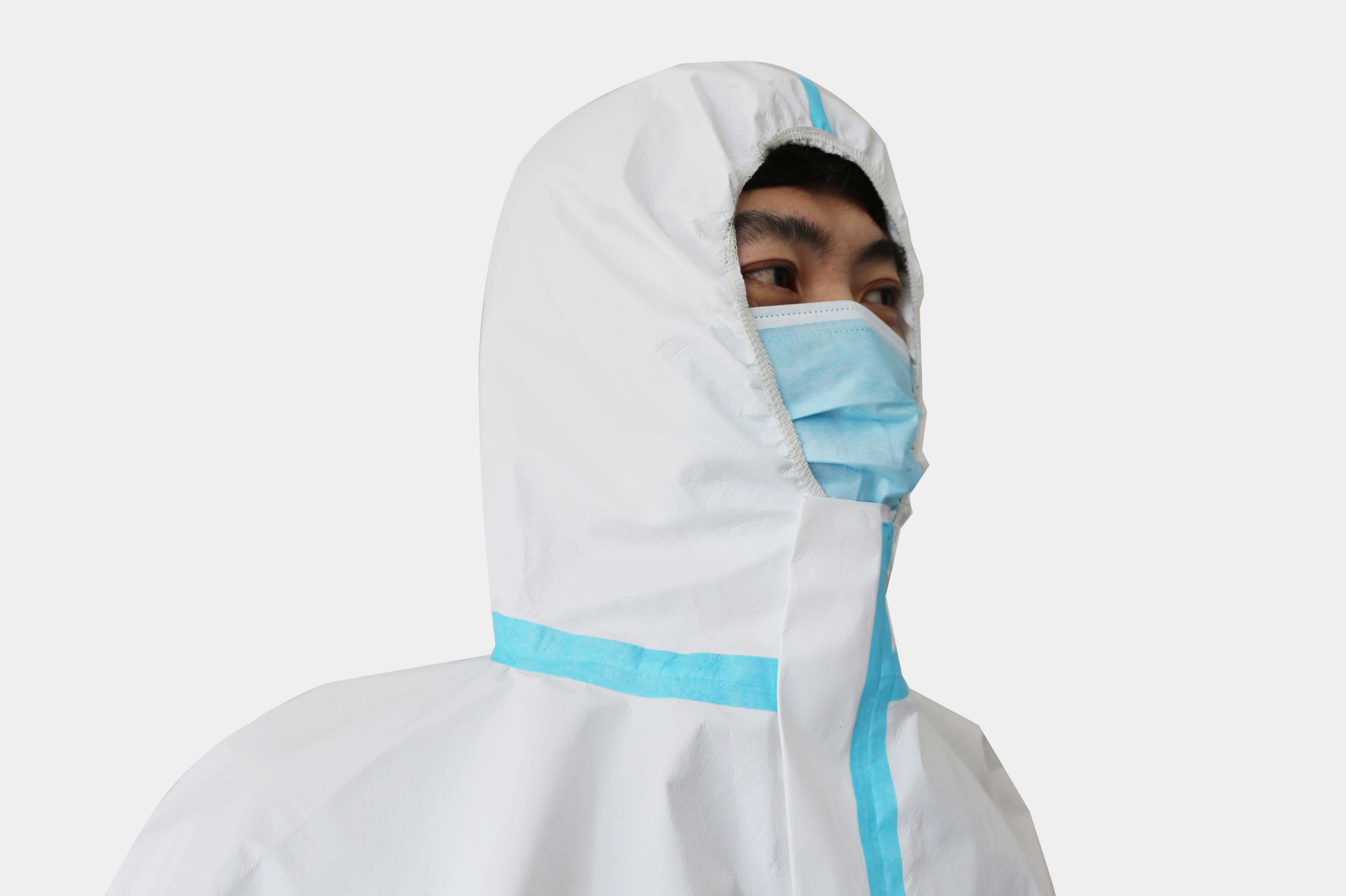 
High Quality and Practicalppe Protective Suit Fabric Protective Suit Medical Disposable Ce Nylon / Cotton Class I GB/T 32610 