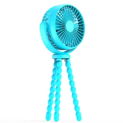 Flexible Tripod Clip Fan Rechargeable Portable Mini Usb Octopus Baby Stroller Fan