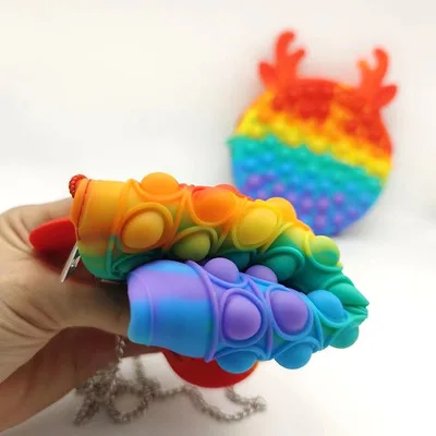NewTrend Wholesale Colorful Fun Push Pop Anti Stress Handbag With Zipper