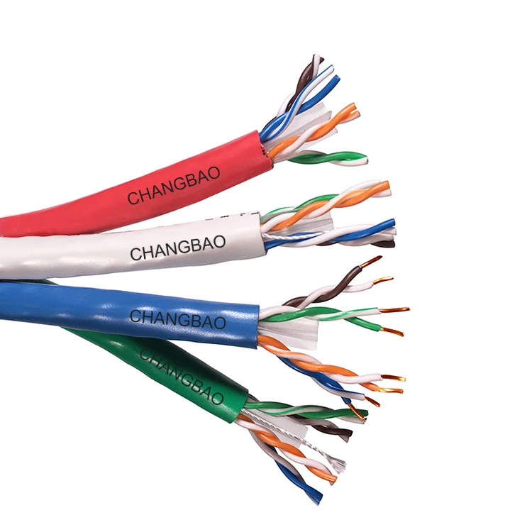 Changbao Bare copper conductor lan cable Cat 6 ethernet cable Cat6 Communication cable