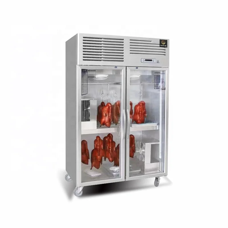 Stainless Steel Duck Glass Door Hanging Dry Aging Refrigerator