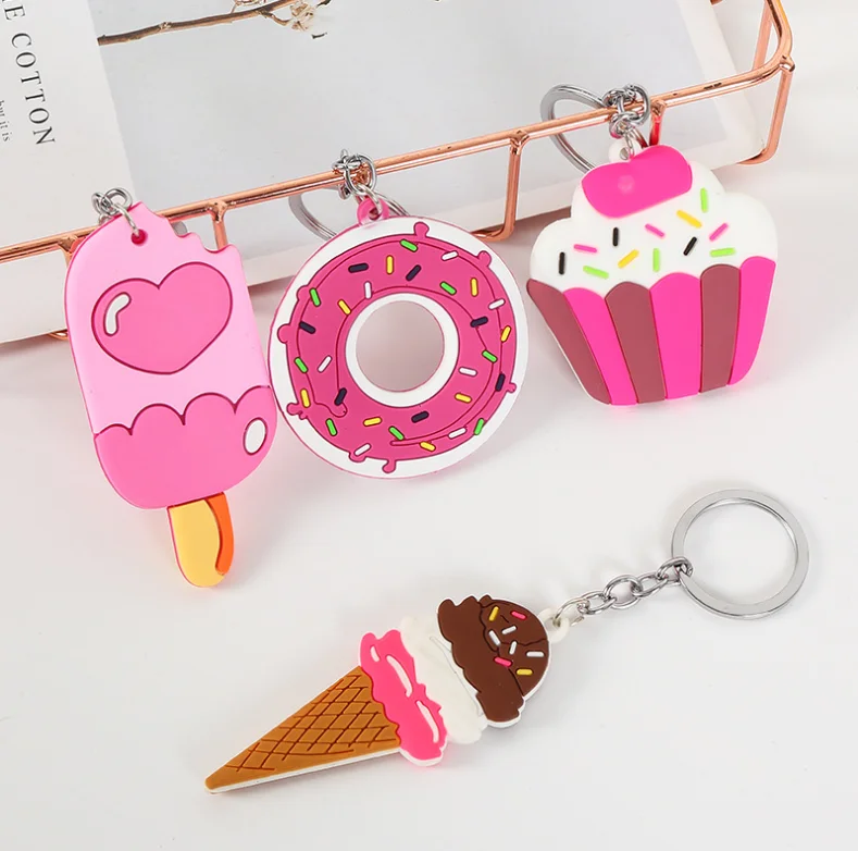 Custom Logo Promotion PVC Popular Embossed logo keychain soft pvc keychain 3d pvc rubber personalized keychain