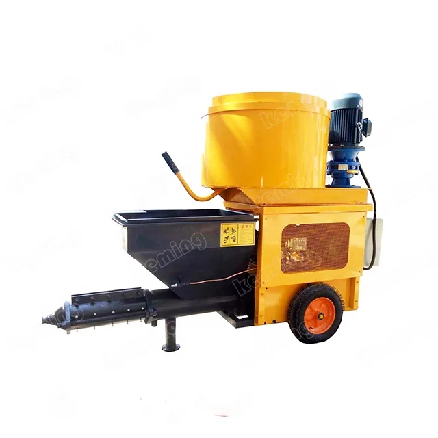 380 V 180 m2 / h mortar spraying machine stucco sprayer with mixer for wall construction