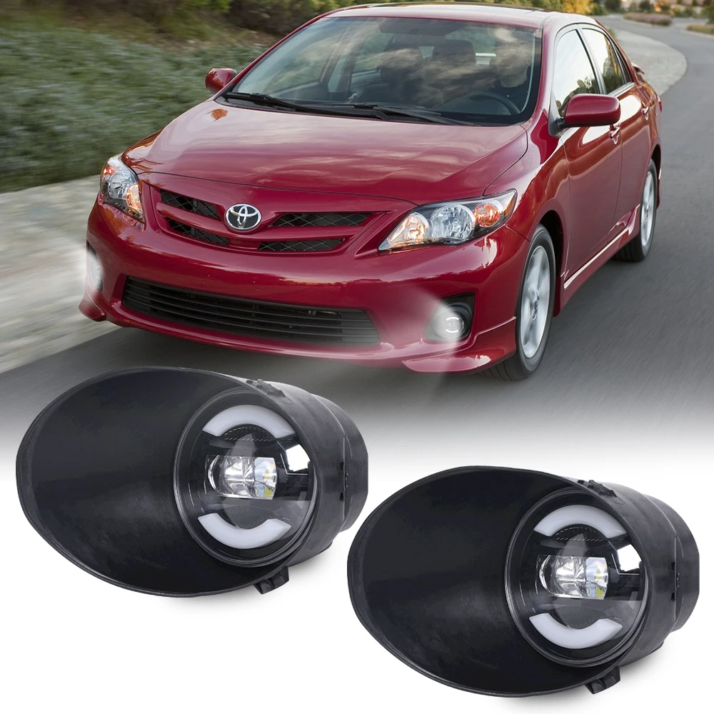 2022 Newest Led Fog Light + Switch + Wiring Kit+ Harness Fog Lights Compatible With Toyota 2007-2013 Tundra 2008-2011 Sequoia