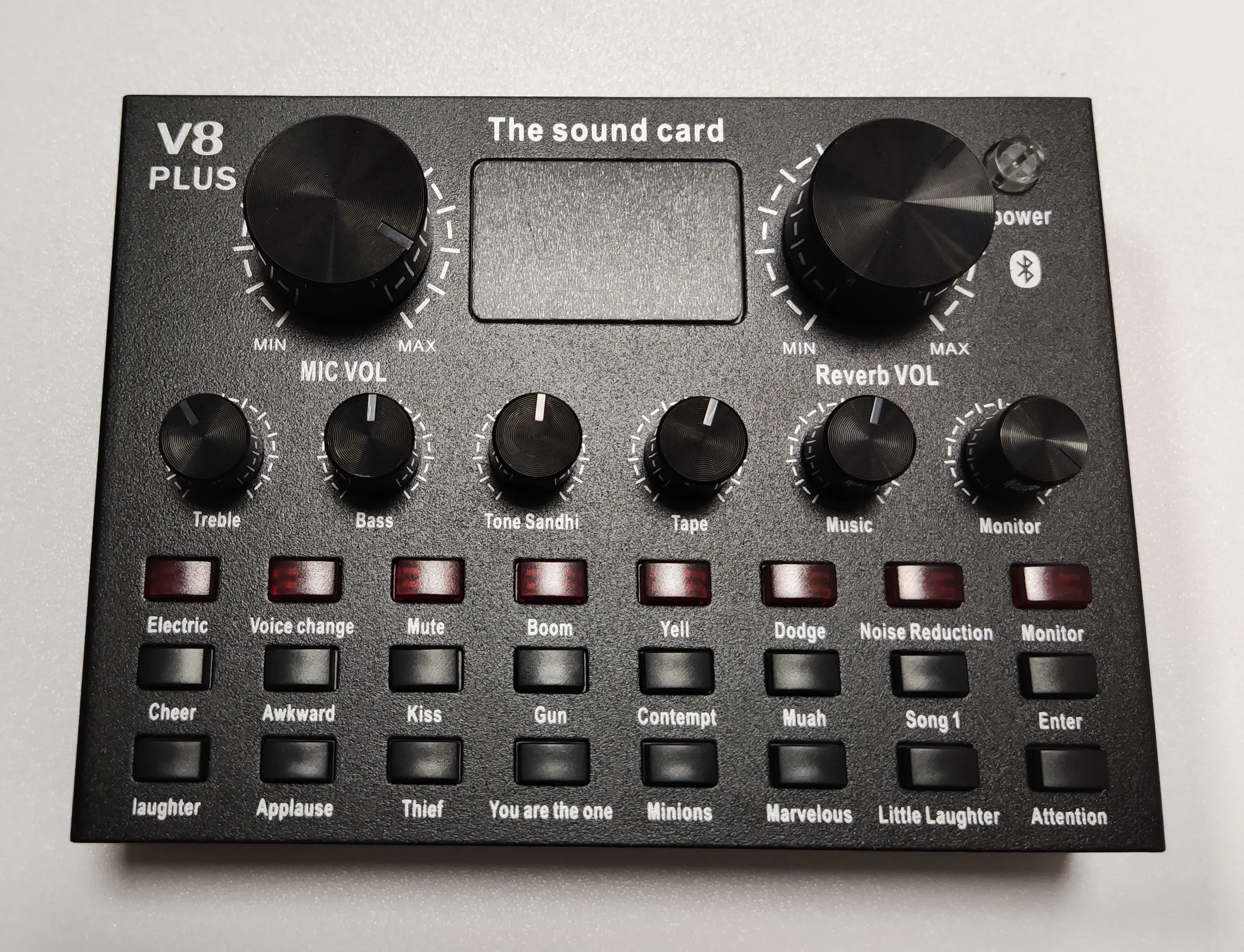 
Factory Price Home Studio Equipment V8 Plus Sound Card for Live Streaming Show 