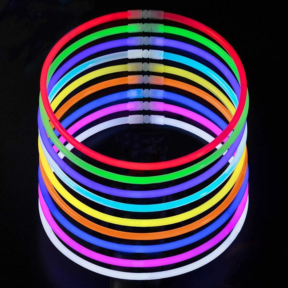 Factory Supplies Necklace Glow Stick 22 inch Glow Sticks Necklaces For Halloween