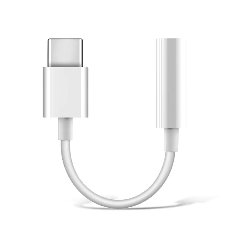 Cell Phone Accessories USB C to 3.5mm Headphone Jack Adapter PVC Type C to 3.5mm Adapter Cable For Samsung S10 S9