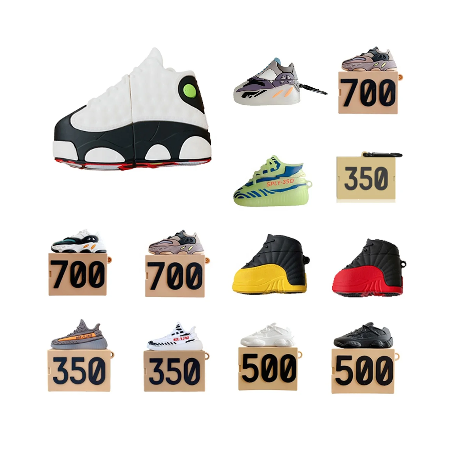 Индивидуальные силиконовые 3D мини-кроссовки для Airpods1/2, дизайн для футляра Airpods 2021