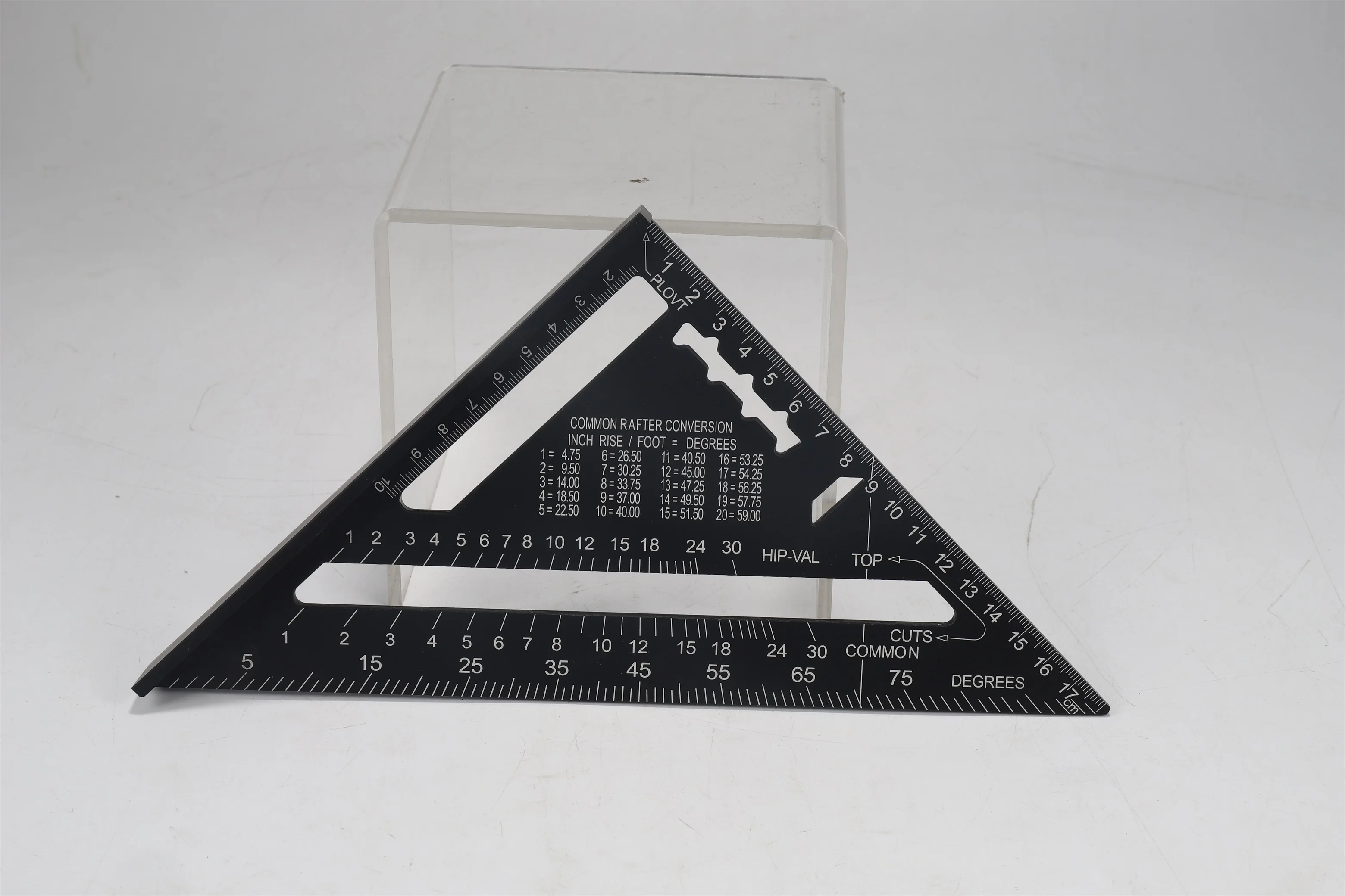 Multifunctional Angle 90 degree Aluminium base angle square Measure Wooden Ruler