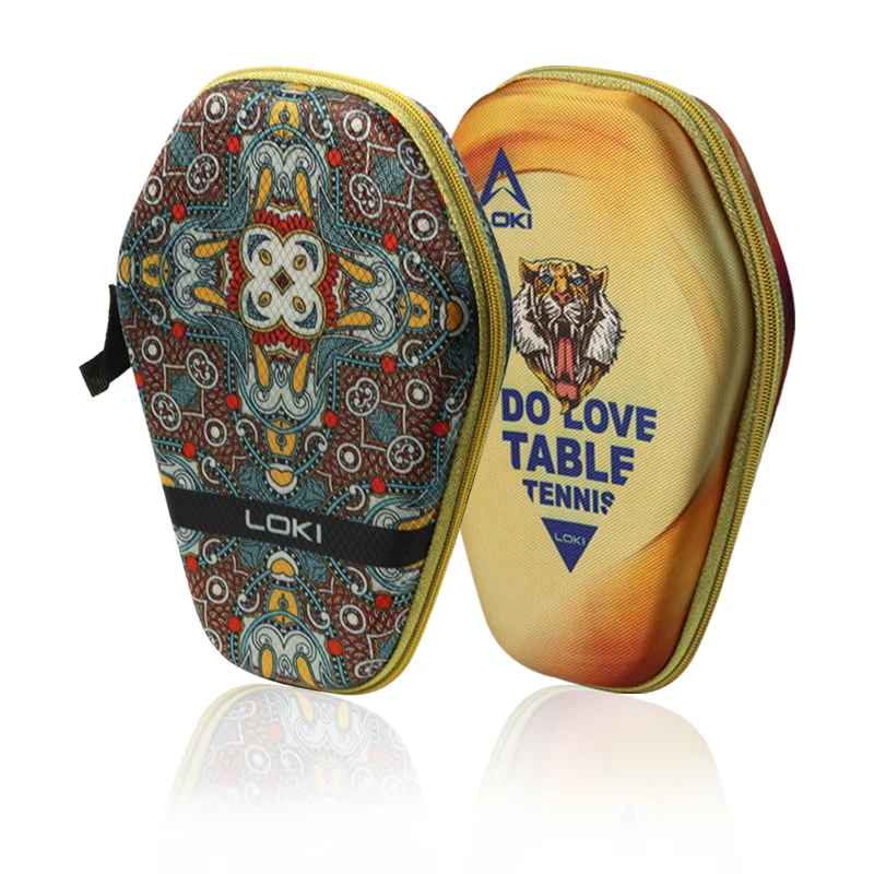 LOKI Table Tennis Raqueta OEM Professional Table Tennis Paddle With Print Table Tennis Case Hard