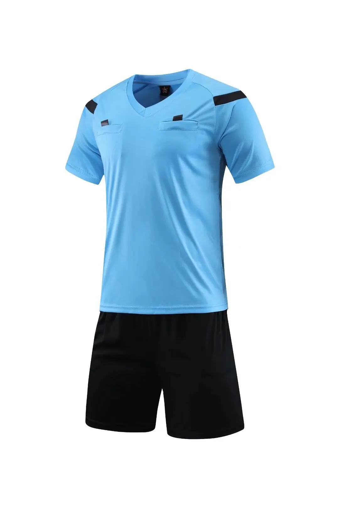 Oem/odm Team Name Custom New Design Soccer Jersey Training Kits Football Jerseys Sublimation Soccer referee uniform    -