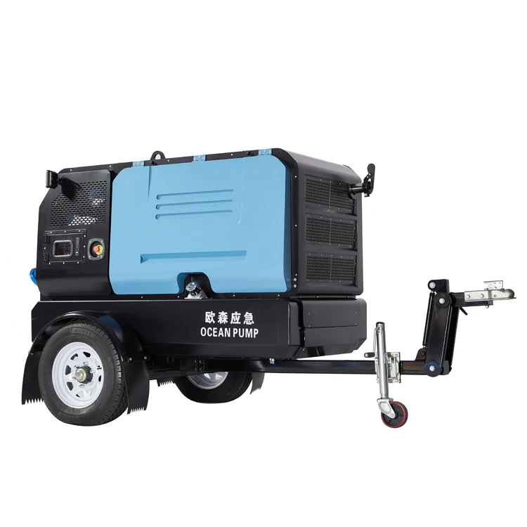 High Pressure Water Pump Machine Mobile Trailer Diesel Engine Water Pump Centrifugal Pumps