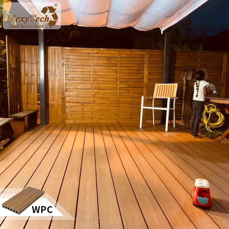 co-extrusion wpc fireproof decking wood plastic composite fire retardant flooring