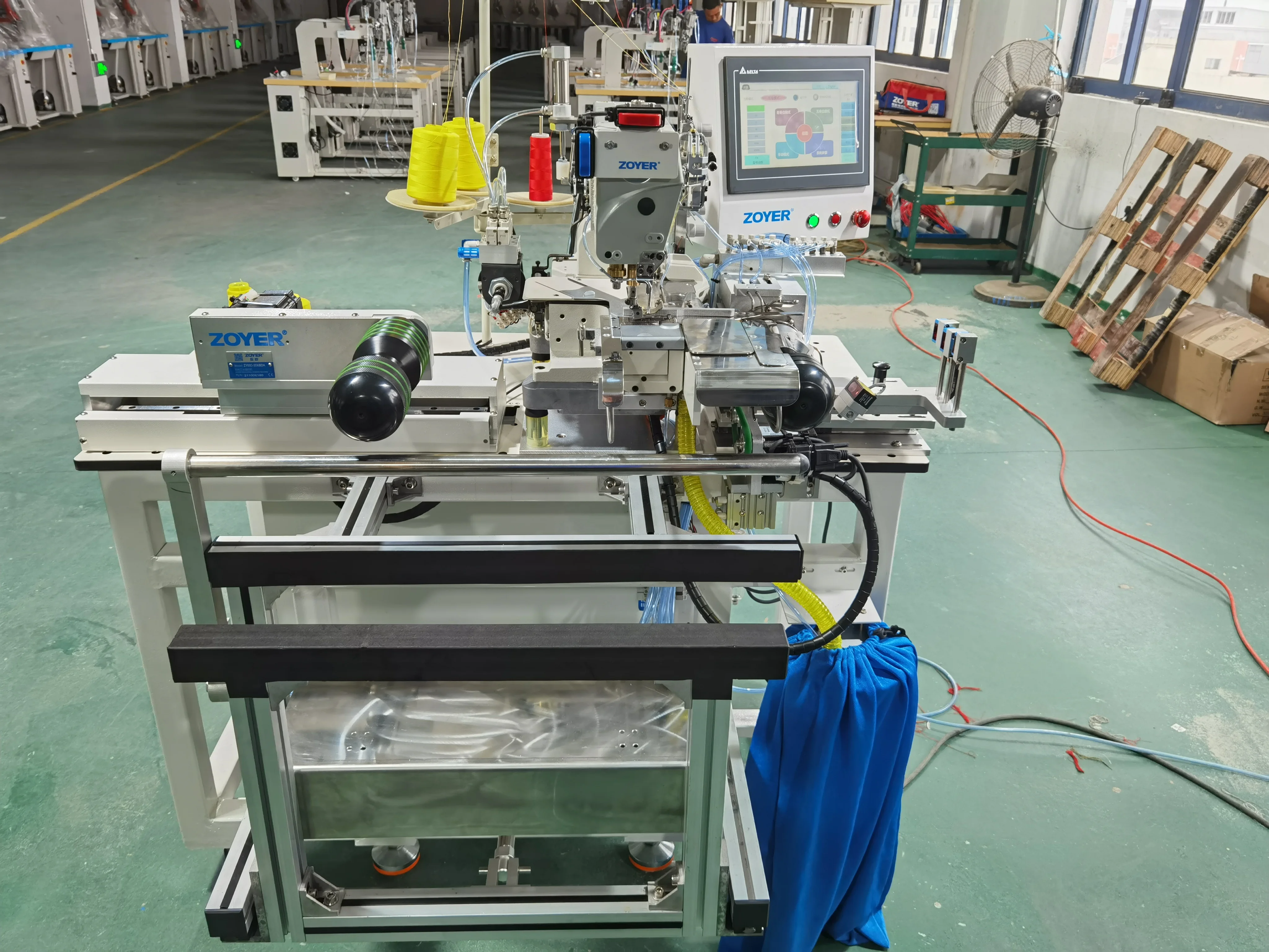 ZY600-35XBDA automatic bottom hemming sewing machine cover stitch for T shirt